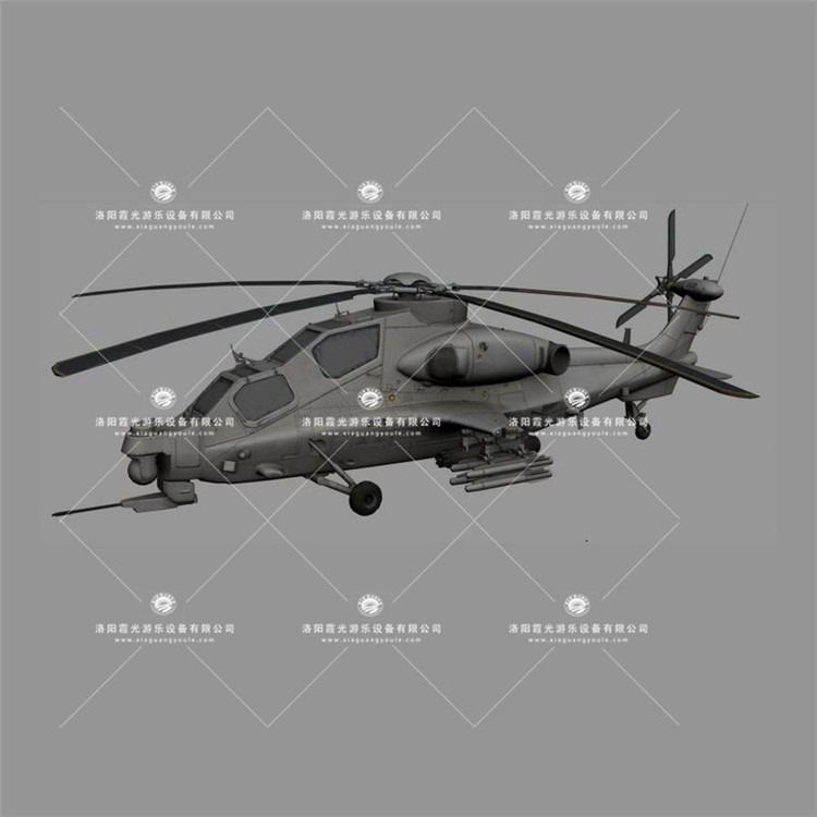 河东区街道武装直升机3D模型